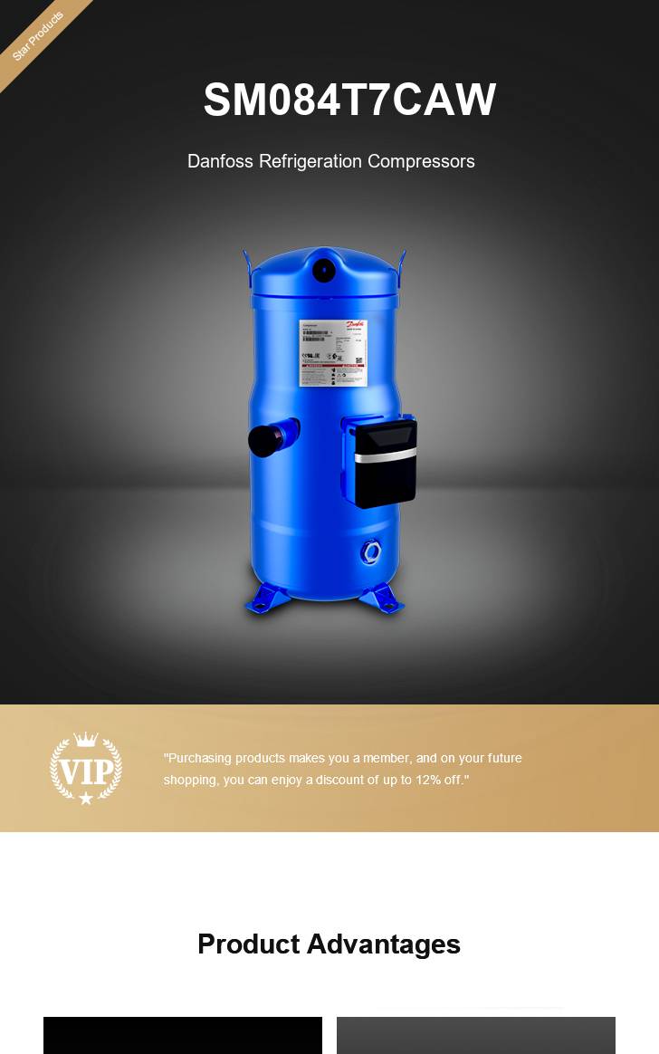 Danfoss Compressor SM084T7CAW, technical parameters pdf, structure diagram